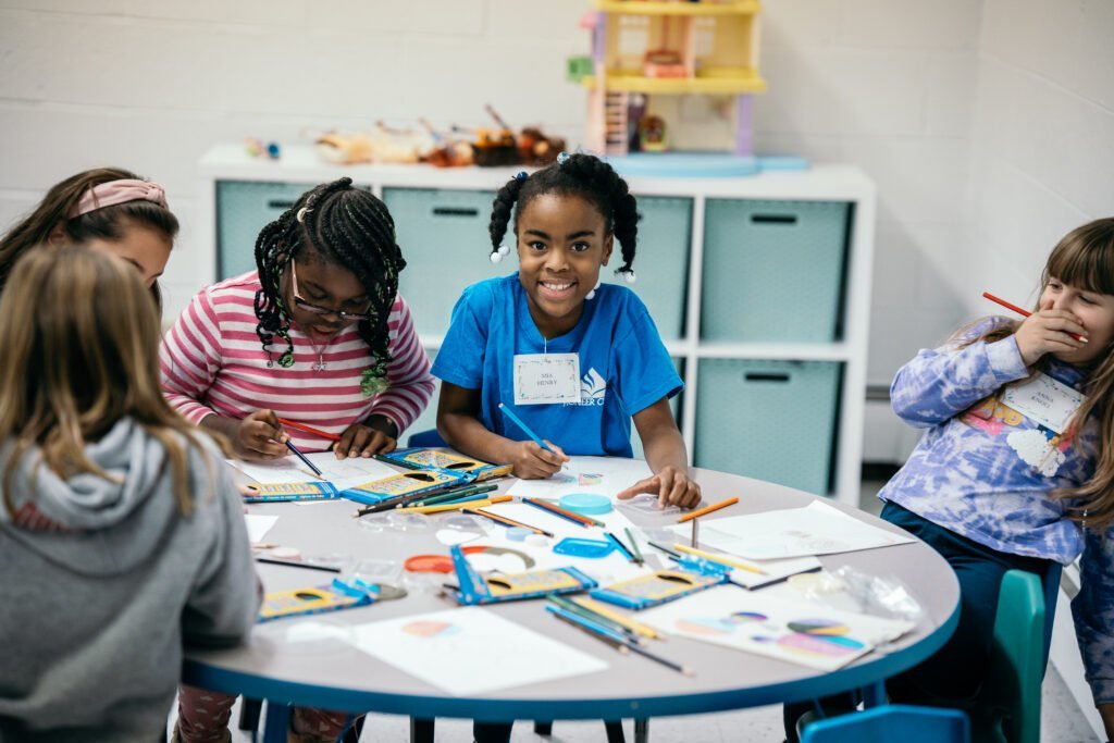 Central Church Ewing Township NJ children doing arts and craft