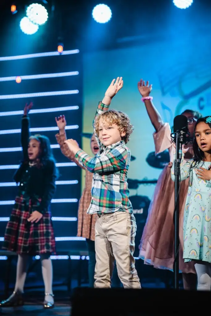 Central Church Ewing Township NJ children singing and having fun