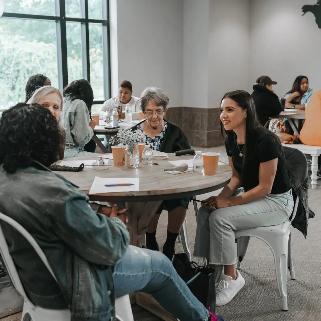 gathering of women